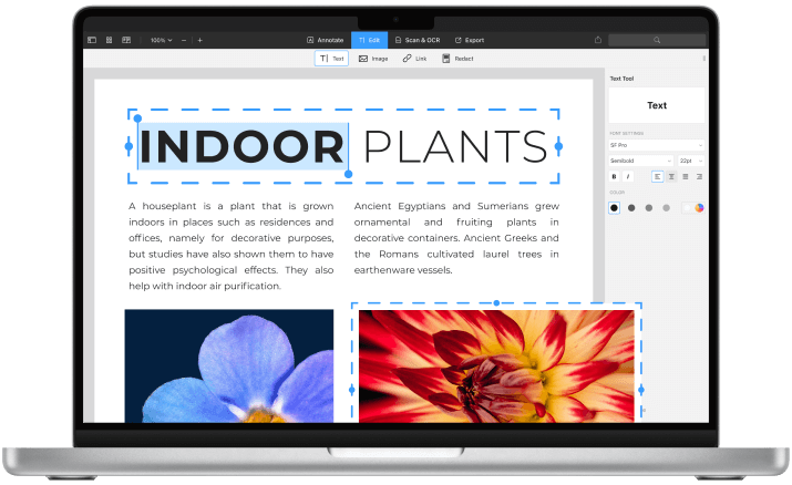 在 Mac 上編輯 PDF